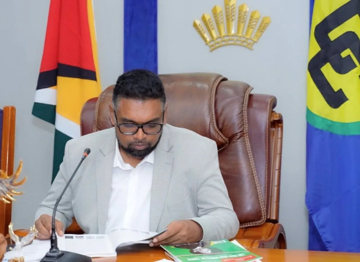 El presidente de Guyana, Ifraan Ali - PRESIDENCIA DE GUYANA