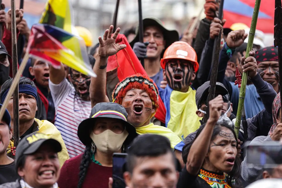 Archivo - Protesta de colectivos indígenas en Ecuador, imagen de archivo. - Joaquin Montenegro Humanante/dpa - Archivo