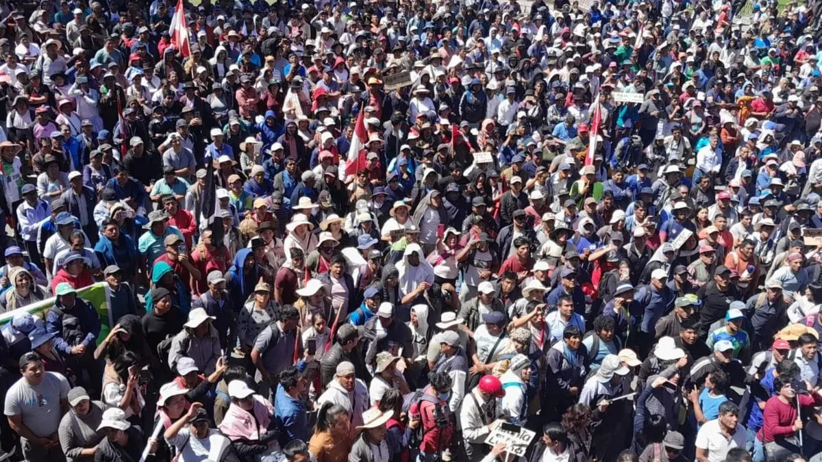 Masiva protesta en Ayacucho evidencia rechazo a actividad minera en la región (Foto: Defensoría)
