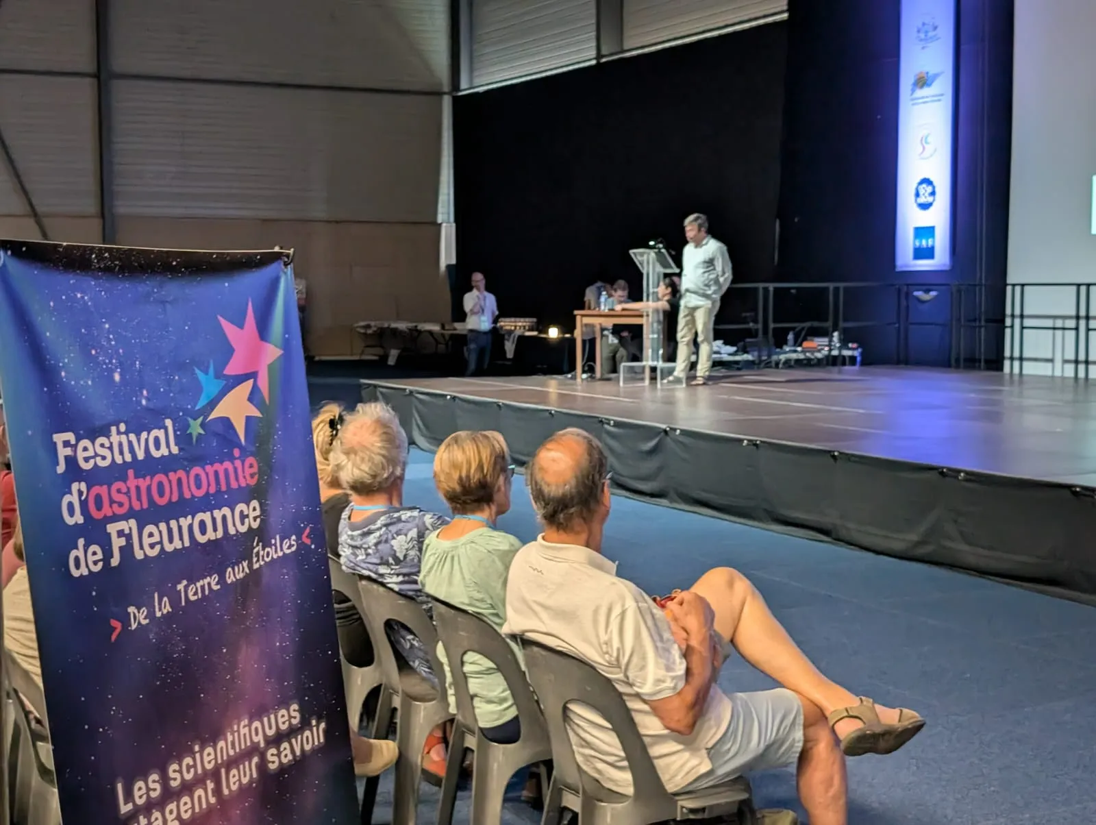 Un momento durante la charla de Florent Figon