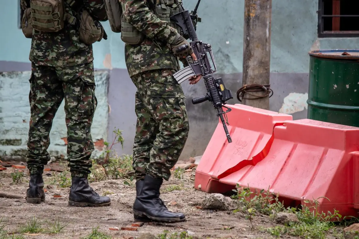 Archivo - Militares patrullan un municipio en el Valle Del Cauca, Colombia - Europa Press/Contacto/Sebastian Marmolejo