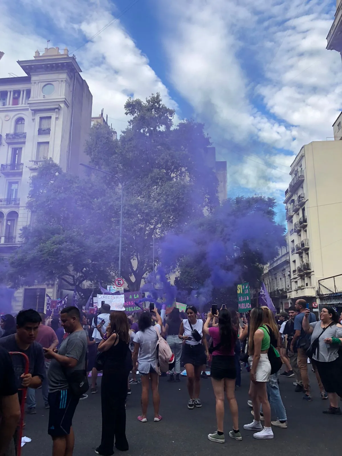 Miles de mujeres tomaron las calles contra el machismo, la desigualdad y las peligrosas políticas de Javier Milei (Foto: Banderlin Chavez)