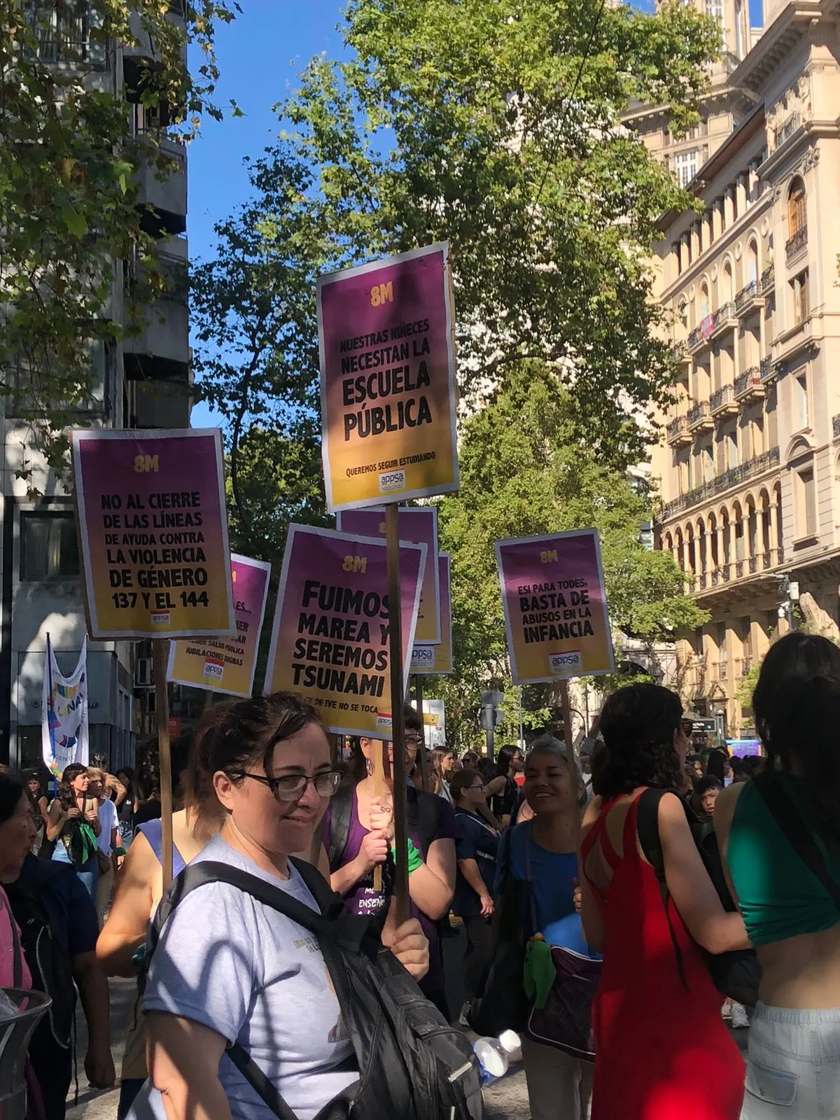Miles de mujeres tomaron las calles contra el machismo, la desigualdad y las peligrosas políticas de Javier Milei (Foto: Banderlin Chavez)