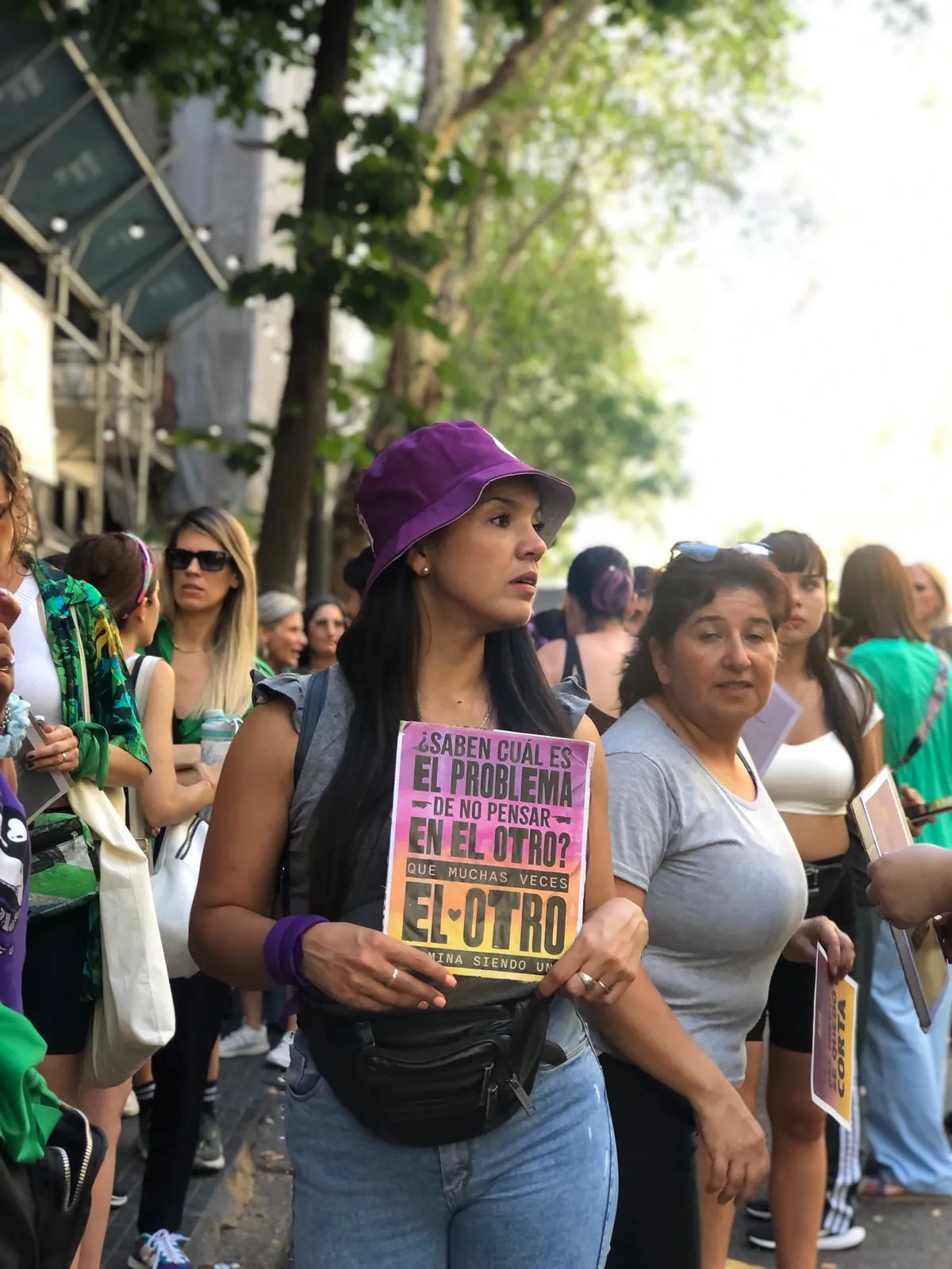 Miles de mujeres tomaron las calles contra el machismo, la desigualdad y las peligrosas políticas de Javier Milei (Foto: Banderlin Chavez)