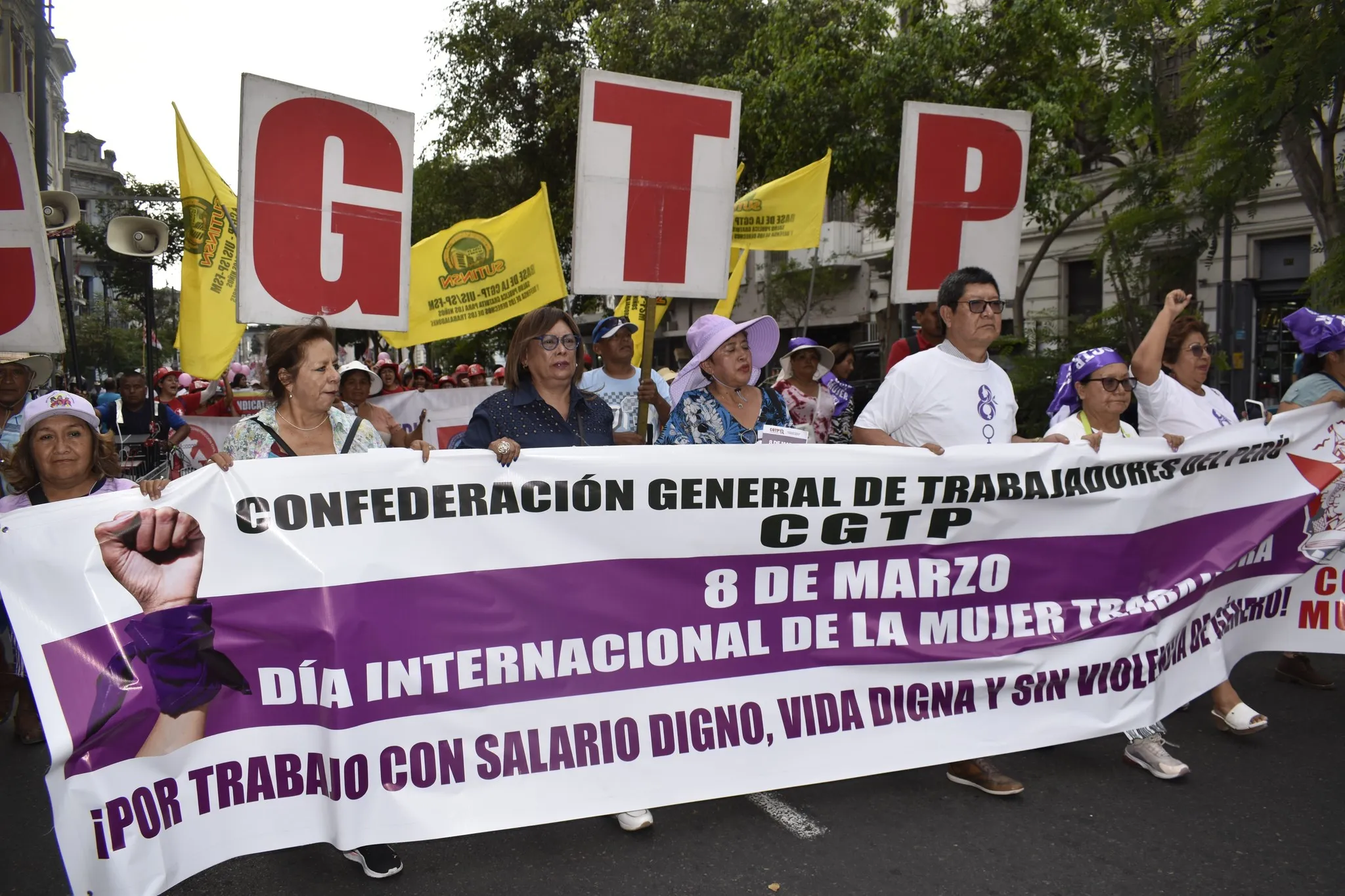 Movilización por el Día de la Mujer | Foto: CGTP