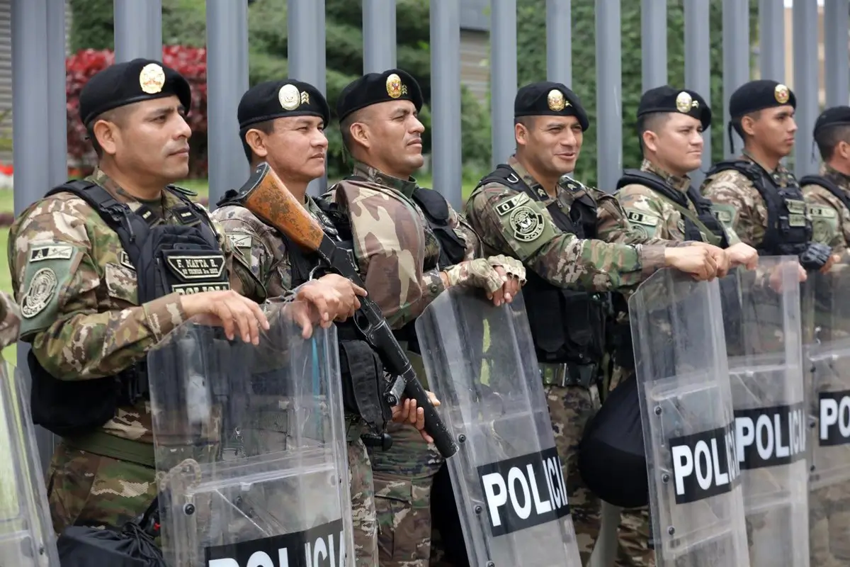 Archivo - Efectivos de la Policía de Perú en Lima - Europa Press/Contacto/Li Muzi - Archivo