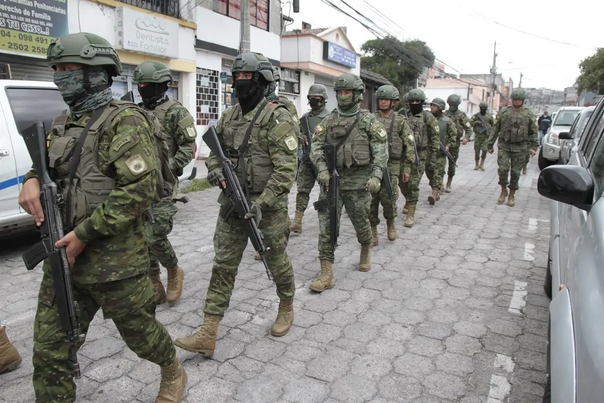 Archivo - Imagen de archivo del Ejército de Ecuador en Quito, la capital del país. - Mateo Armas / Xinhua News / Contactophoto
