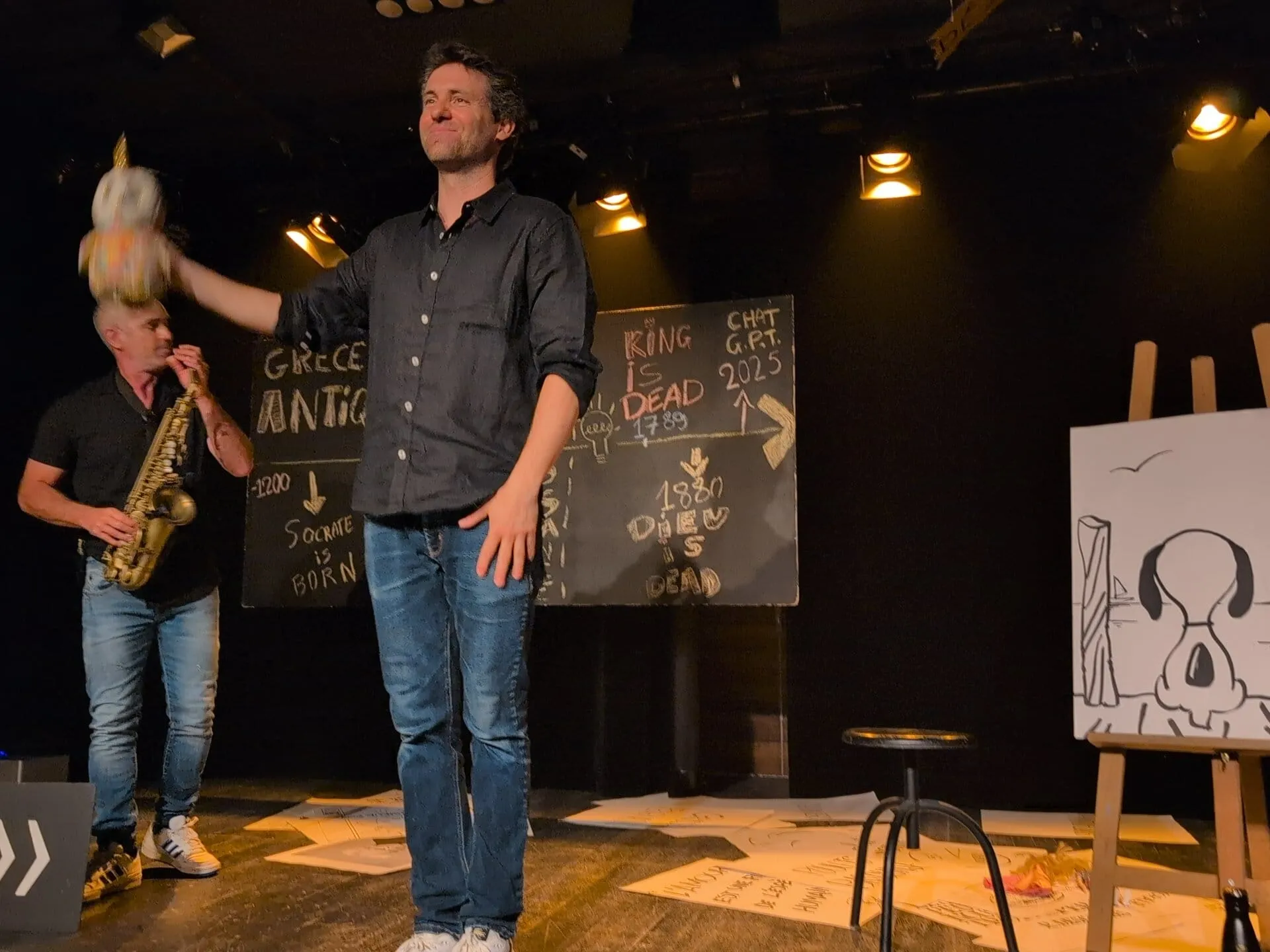 Christophe Delort y PA Prod brillan en el Festival de Aviñón 2025 2 1 Hora de filosofía (con un tipo que no sabe gran cosa)