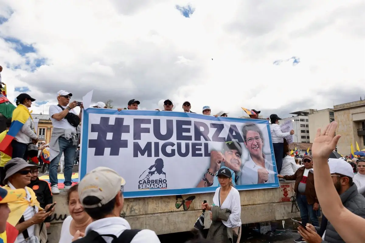 Concentración de apoyo a Miguel Uribe (archivo). - Europa Press/Contacto/Isabella Bobadilla