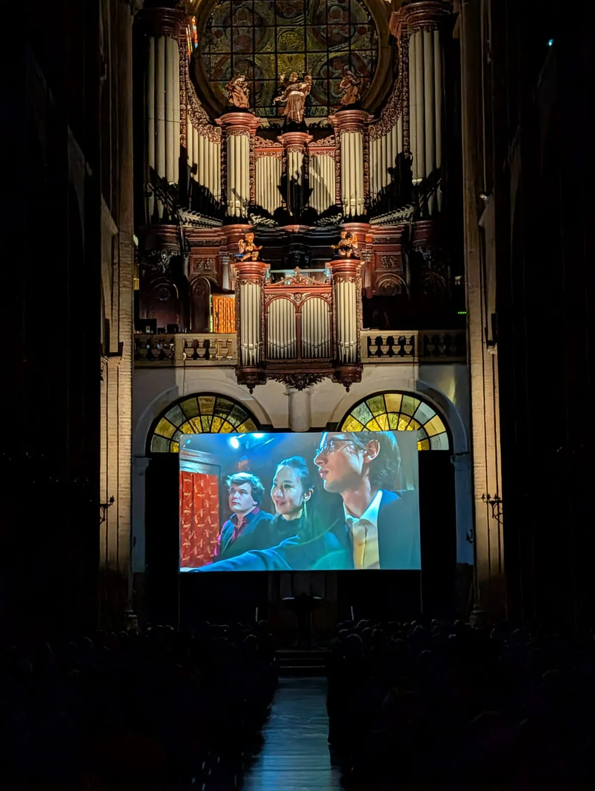 Toulouse Les Orgues 2025: Entre Tradición, Innovación y Virtuosismo 3 El britÔnico William Fielding, la china Wanying Lin y el italiano Fabrizio Guidi. Toulouse les Orgues 2025. Foto Noelia Vela