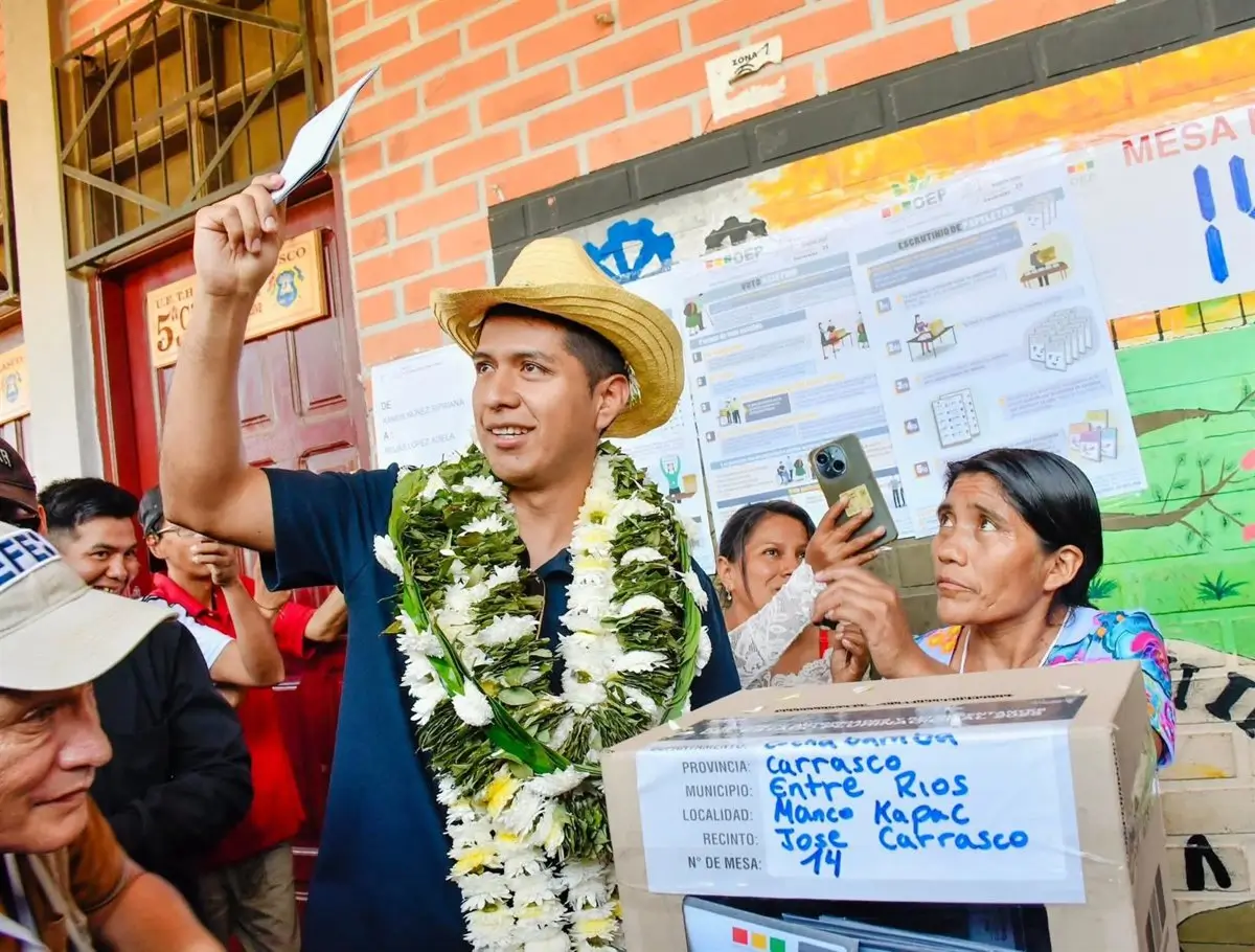 El candidato presidencial boliviano Andrónico Rodríguez - ANDRÓNICO RODRÍGUEZ / X