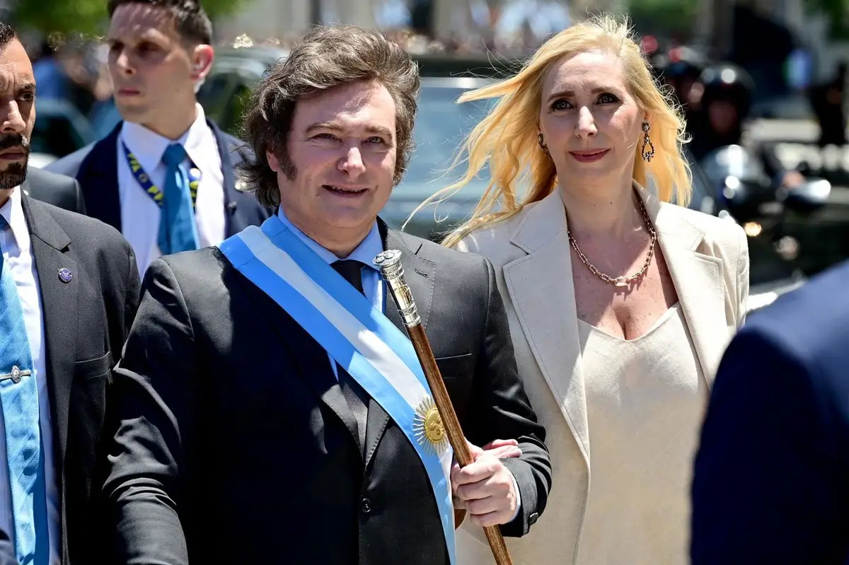 Archivo - El presidente argentino, Javier Milei y la secretaria de Presidencia y su hermana, Karina Milei - Europa Press/Contacto/German Adrasti - Archivo
