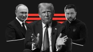 Vladimir Putin, Donald Trump y Volodímir Zelenski | Composición: EL PERFIL