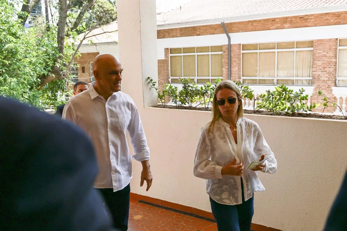 Archivo - El juez del Tribunal Supremo de Brasil, Alexandre de Moraes y su esposa, la abogada Viviane Barci de Moraes - Europa Press/Contacto/Leco Viana, Leco Viana