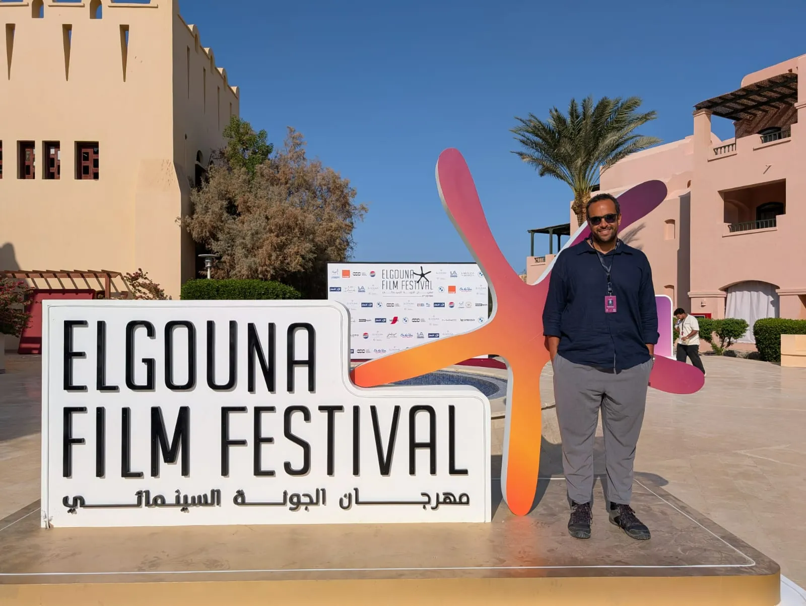 Mohammad Taymour programador de la seccion cortometrajes El Gouna Egipto. Foto David Sánchez