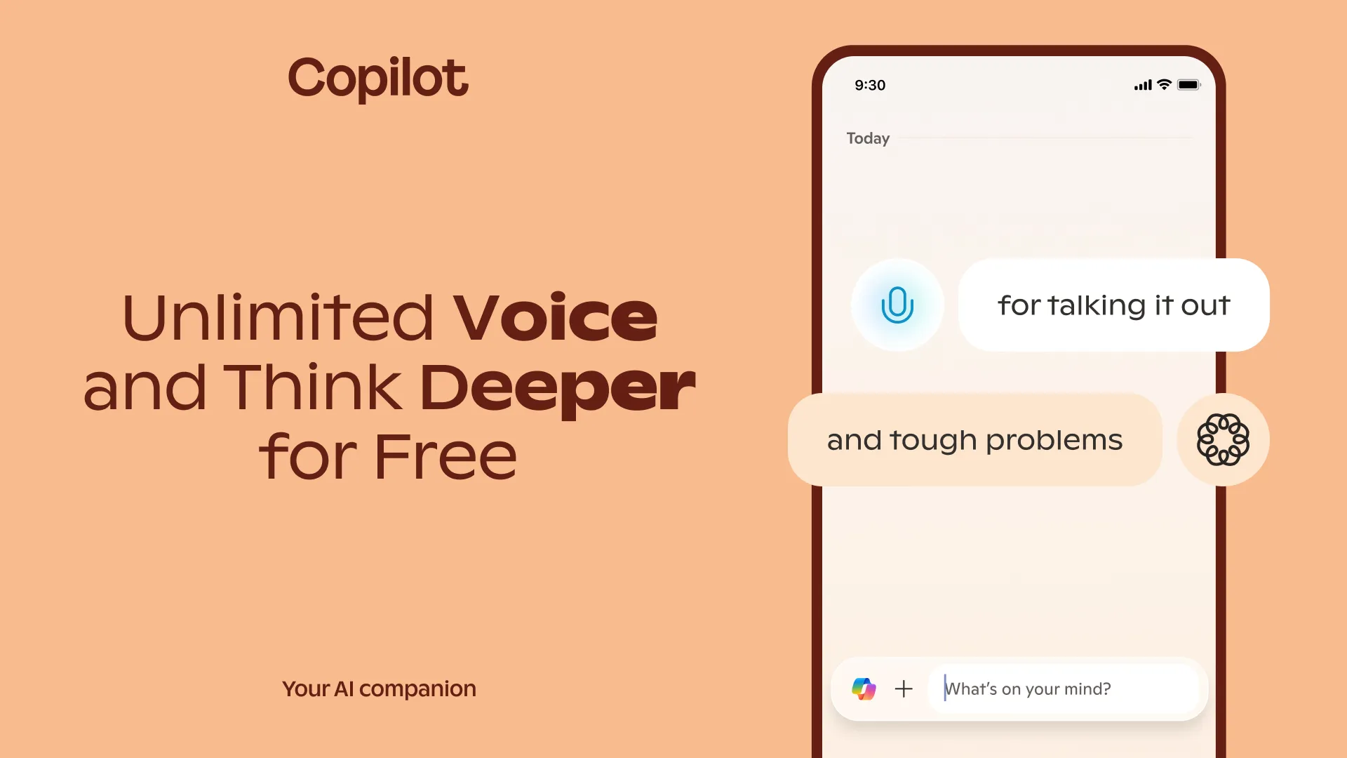 Microsoft anuncia acceso gratuito e ilimitado a Think Deeper y Voice | Imagen: Microsoft