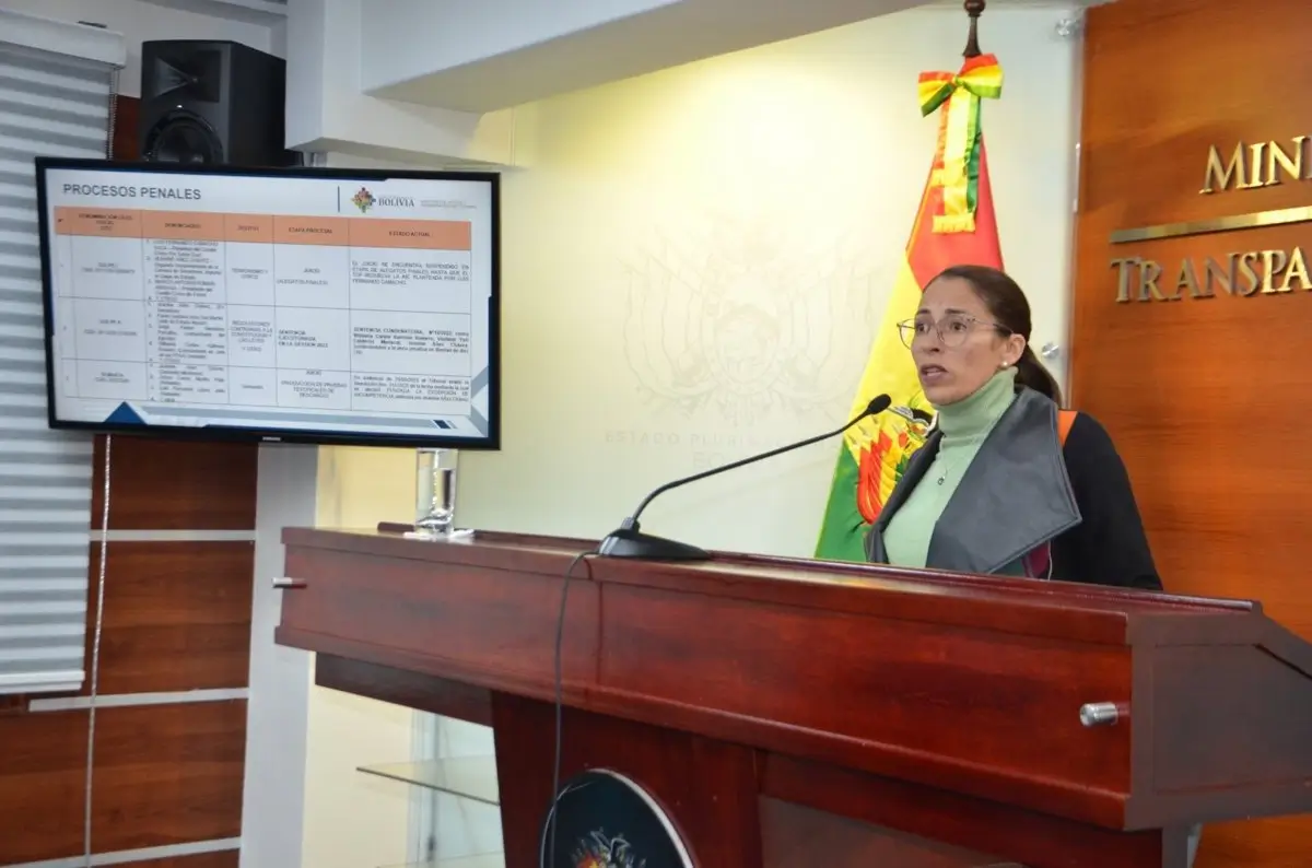 La ministra de Justicia de Bolivia, Jessica Saravia - MINISTERIO DE JUSTICIA DE BOLIVIA