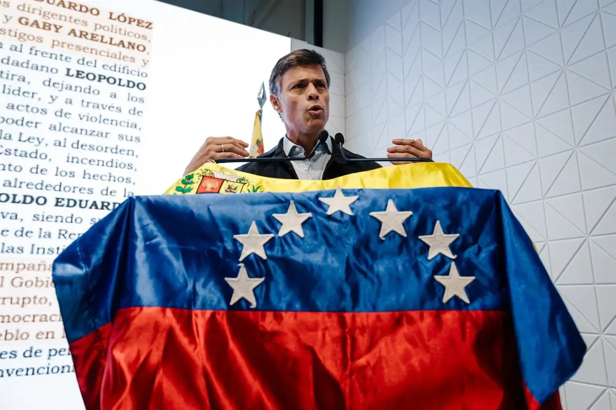 Leopoldo López reitera su apoyo a "cualquier intervención" en Venezuela y acusa a Maduro de narcotraficante