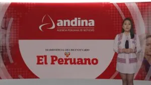 Illary, avatar de inteligencia artificial de la Facultad de Letras de la UNMSM, presenta noticias en la Agencia Andina (Captura)
