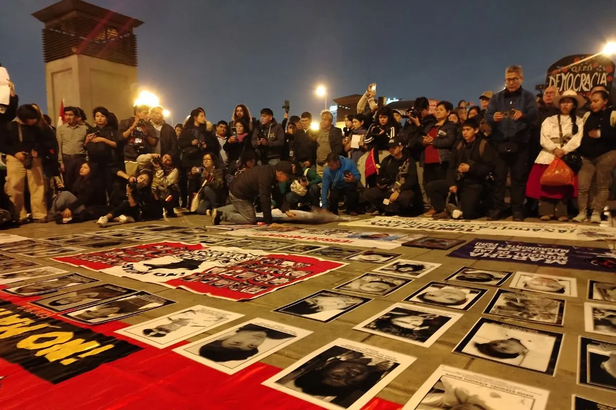Familiares de los deudos de las protestas contra Dina Boluarte exigen justicia (Foto: Dany Seminario Coronado)