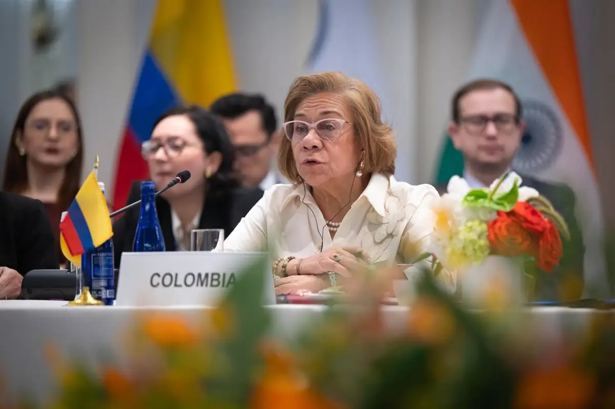 Imagen de archivo de la ministra de Exteriores de Colombia, Rosa Villavicencio, durnate una reunión ministerial de la CELAC con India - MINISTERIO DE EXTERIORES DE COLOMBIA EN X