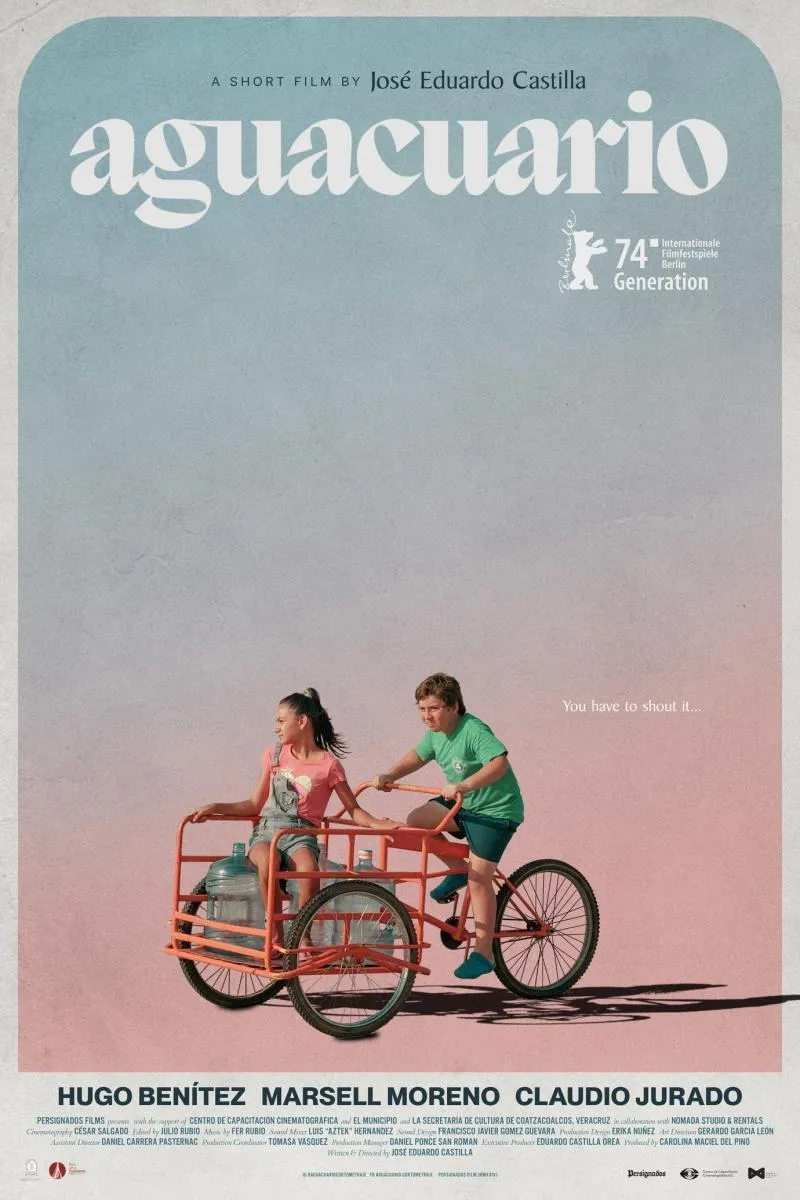 Póster de "Aguacario", cortometraje mexicano dirigido por José Eduardo Castilla Ponce.