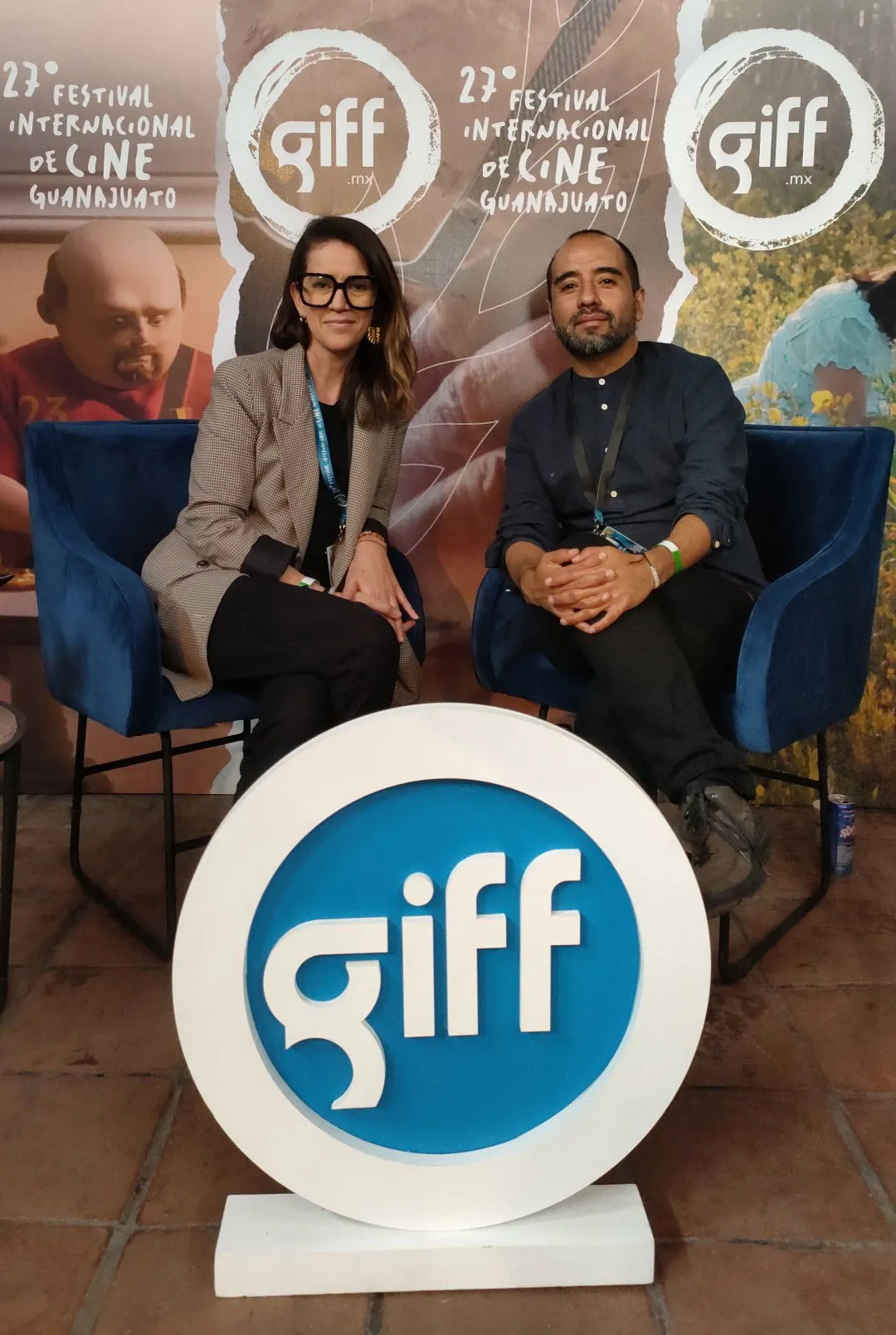 Úrsula Barba Hopfner y Carlos Hernández, directora y productor de "Corina" (Foto: David Sánchez)