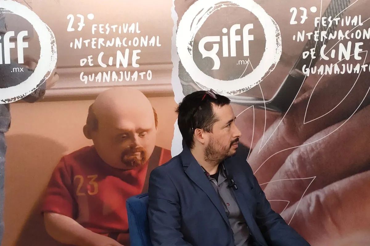Emilio Portes en el Festival Internacional de Cine de Guanajuato (Foto: David Sánchez)