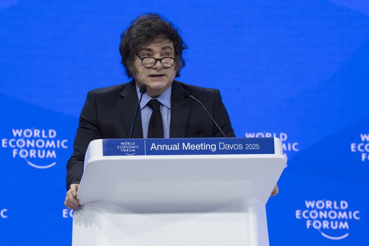 El presidente de Argentina, Javier Milei, en una imagen de archivo - Gabriel Lado/World Economic Forum / DPA