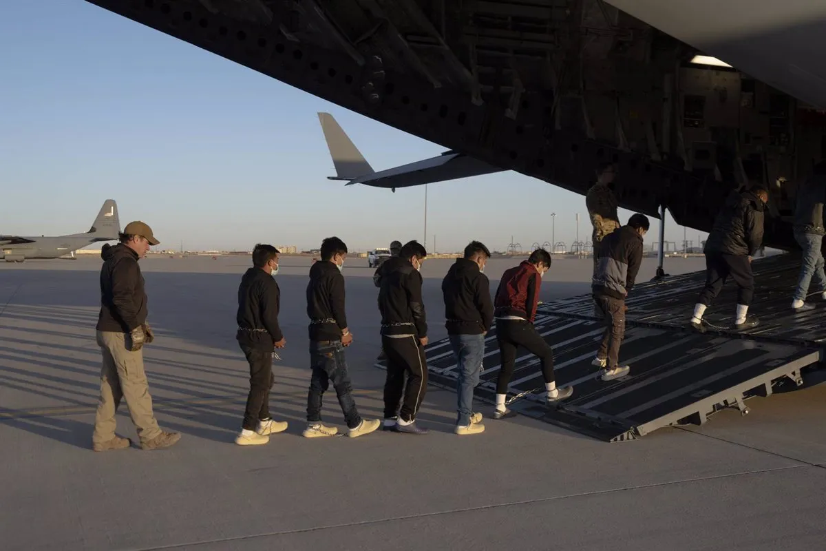 Vuelo de deportación de migrantes guatemaltecos. - Europa Press/Contacto/Sgt.1c Nicholas De La Pena/U