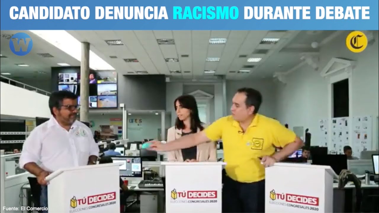 Candidato denuncia racismo durante debate