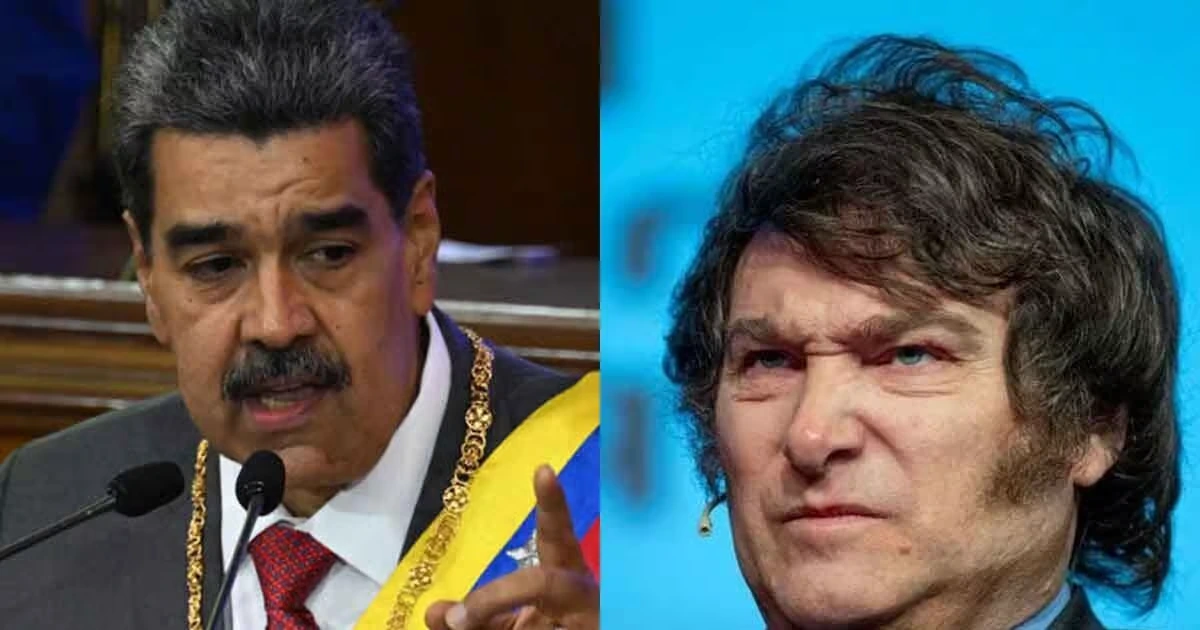 Maduro llama "nazi sionista" a Milei durante su investidura presidencial