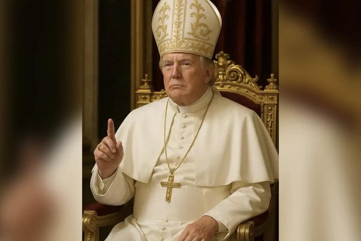 La imagen de IA de Donald Trump vestido de Papa genera indignación | Imagen: @realDonaldTrump