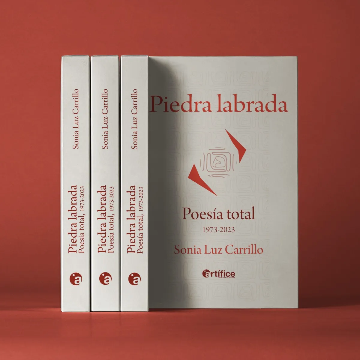 Medio siglo de creación literaria 2 Portada de “Piedra labrada. Poesía total, 1973-2023”, de Sonia Luz Carrillo