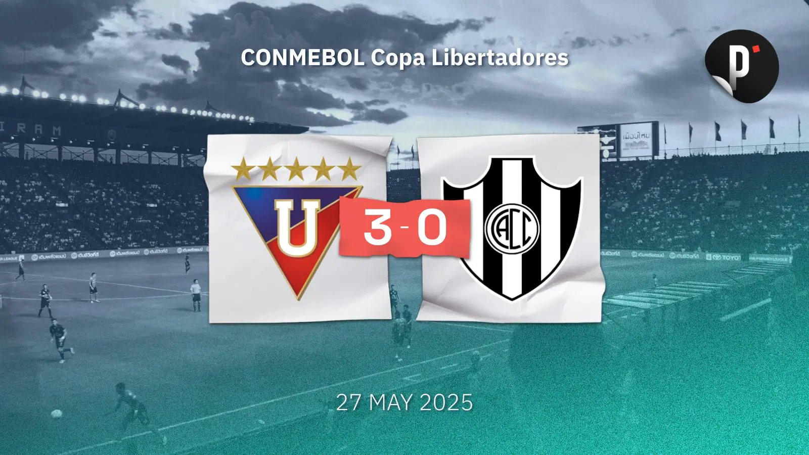 LDU Quito avanza a octavos de final tras vencer 3-0 a Central Córdoba