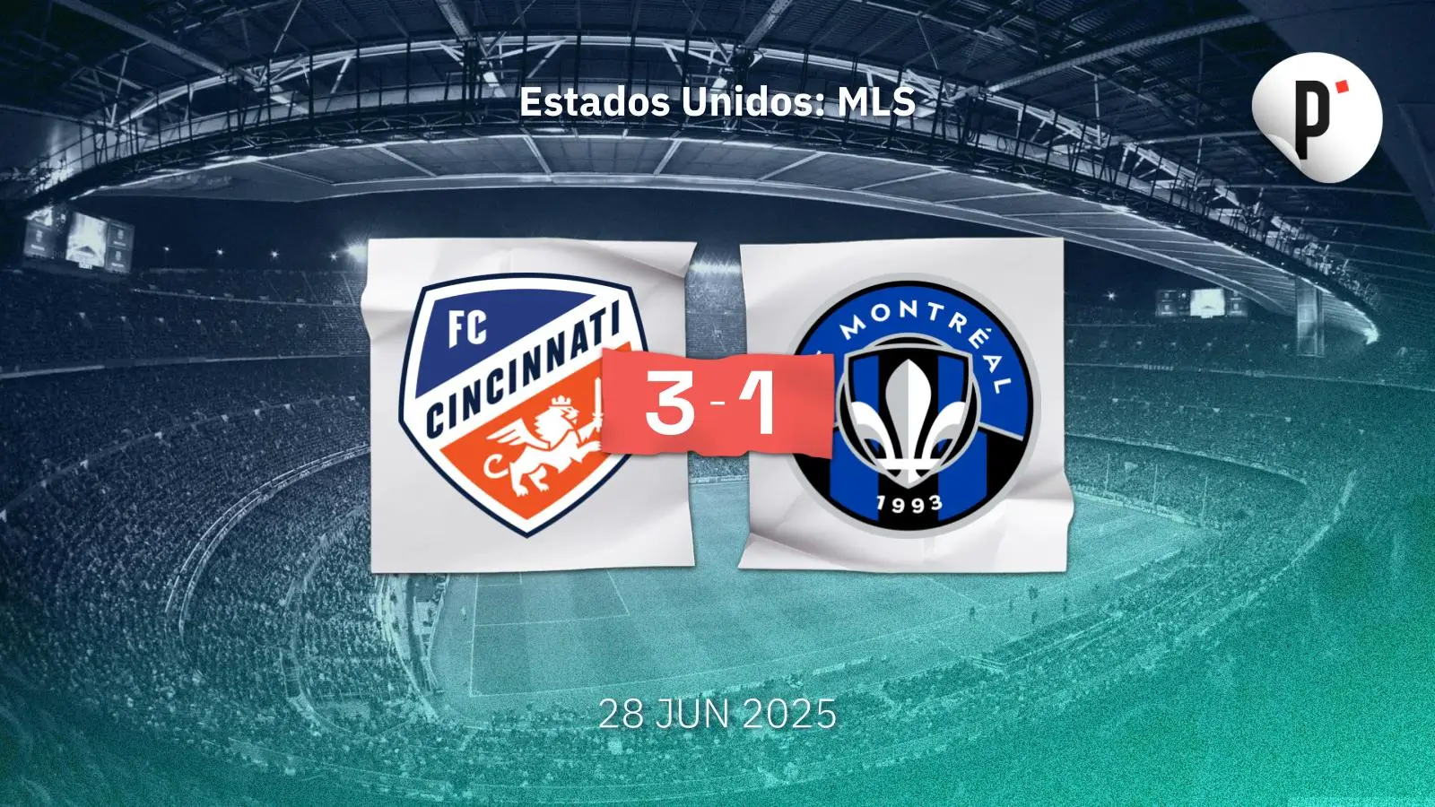 Evander brilla con doblete en el triunfo de FC Cincinnati sobre CF Montréal