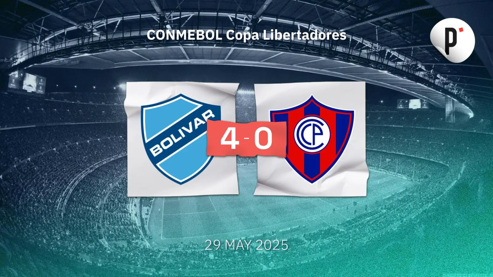 Bolívar se despide de la Libertadores con una victoria contundente sobre Cerro Porteño