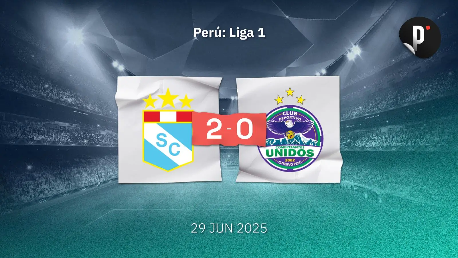 Sporting Cristal se impuso 2-0 a Comerciantes Unidos con goles de Cauteruccio y Pacheco