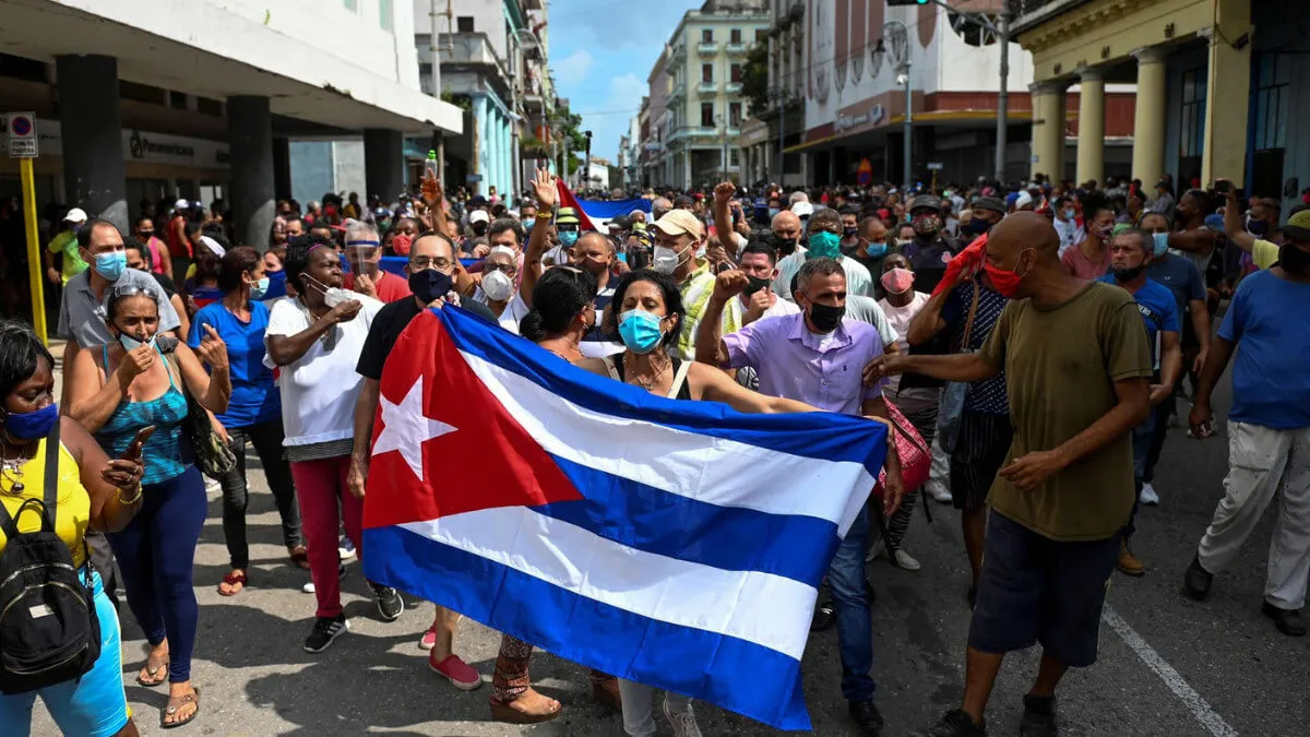 Manifestaciones contra el gobierno cubano y pedidos para el desbloqueo económico