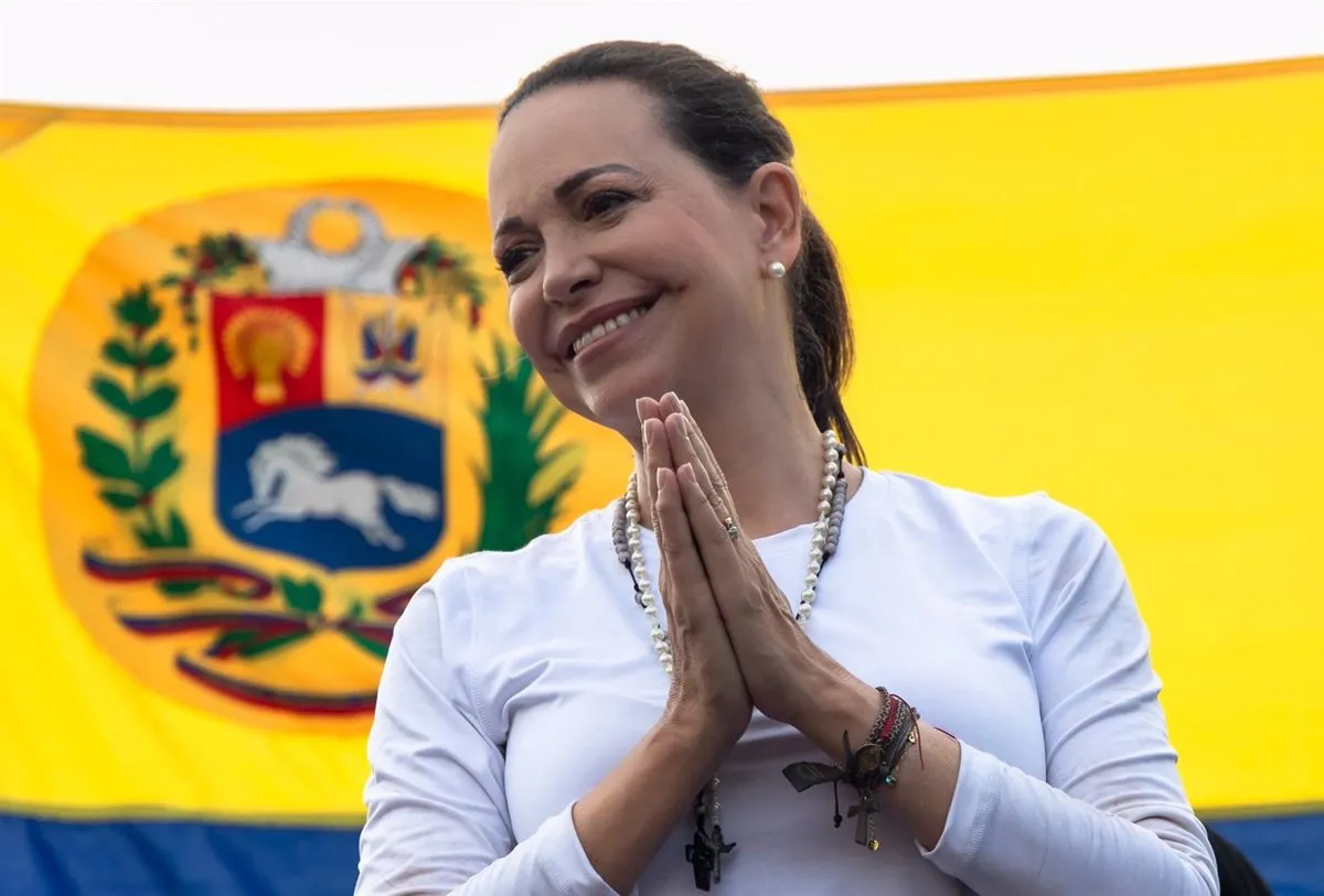 Machado pide la ayuda de Patriotas europeos para "sacar al régimen del poder" en Venezuela